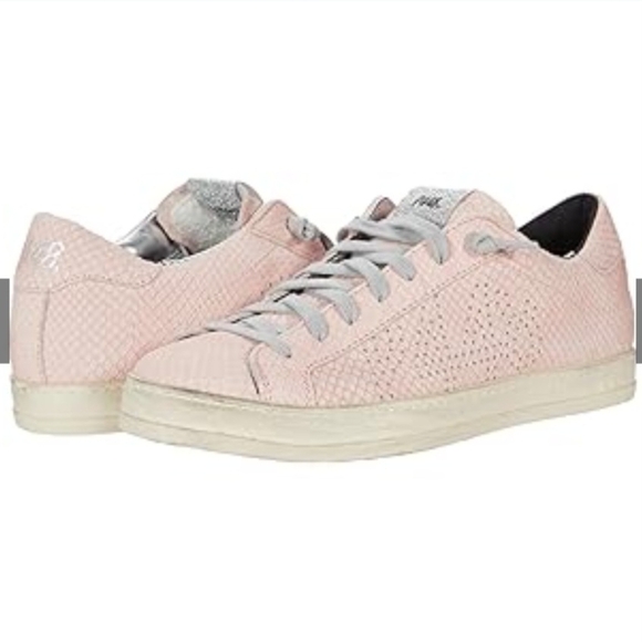 P448 Shoes - 🪱 P448 John Prince Pink Python Snake Print Low Top Sneakers Sz.38/7.5